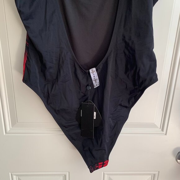 NWT Killstar Beach Beast Devil Baphomet Pentagram Gothic Full Swimsuit XXL - Picture 4 of 14